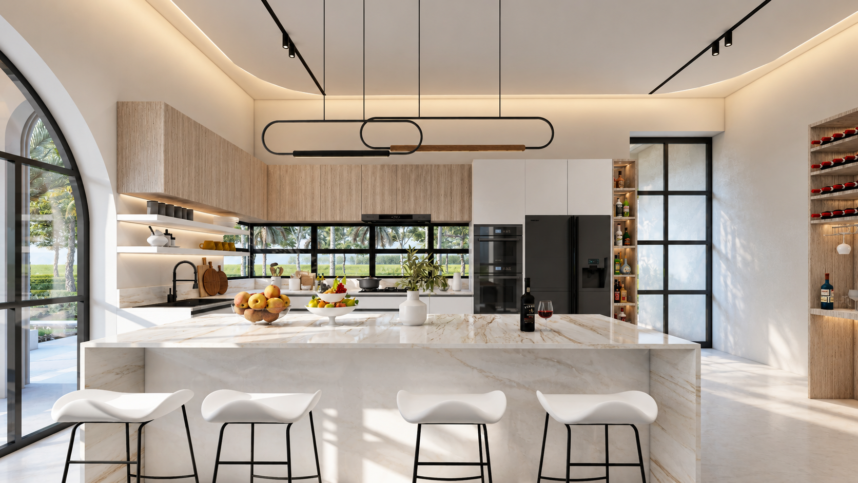 Modern Open Kitchen — Interior